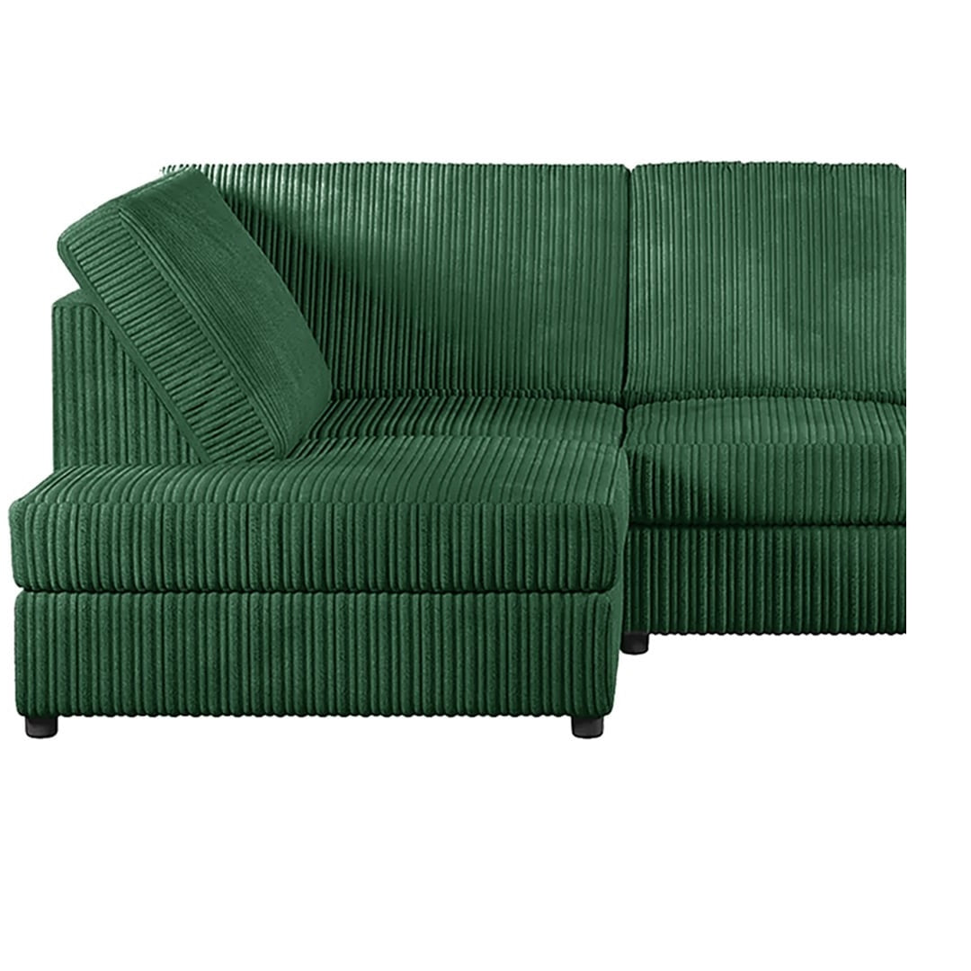 Hannah Jumbo Cord Full Back 4 Seater Corner Sofa