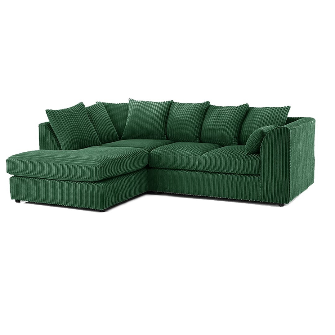Hannah Jumbo Cord Scatter Back 4 Seater Corner Sofa