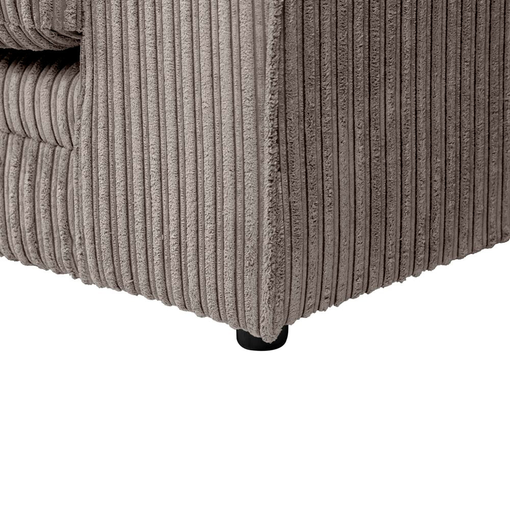Hannah Jumbo Cord Scatter Back 2 Seater Sofa Grey