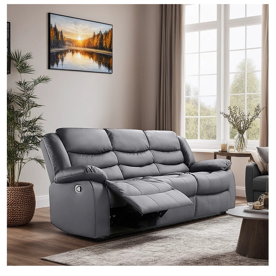 Roma Electric Leather Recliner 3+2 Seater Sofa Set