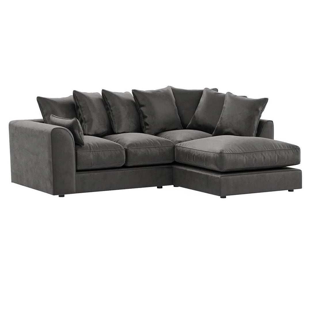 Arizona Plush Velvet 4 Seater Corner Sofa