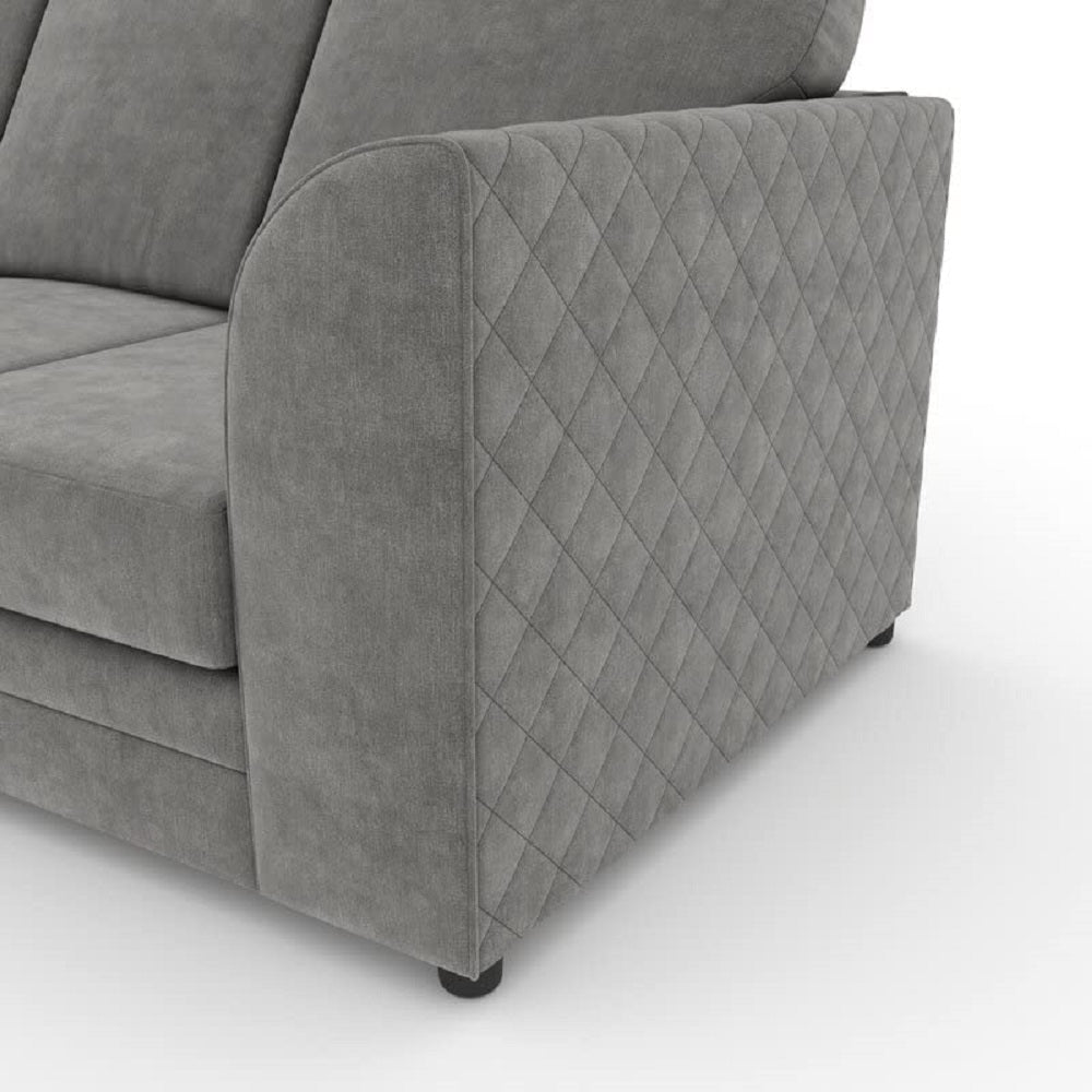 Hilton Full Back Right Hand Facing Corner Sofa Grey