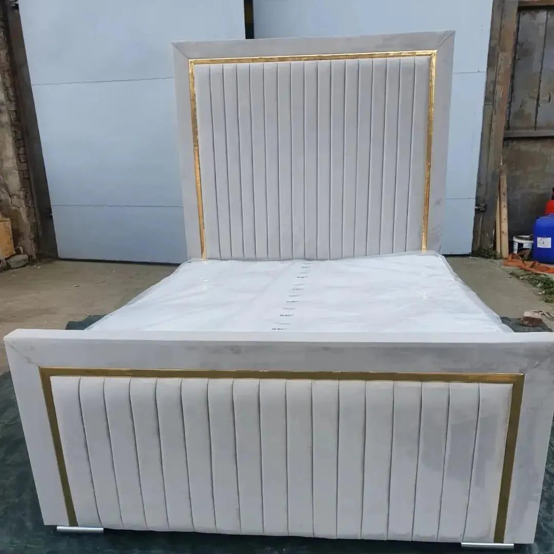 Ottoman Storage Bed Divan Base Gas Lift Up 54" Headboard