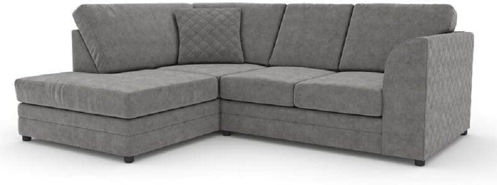 Hilton Full Back Left Hand Facing Corner Sofa Grey
