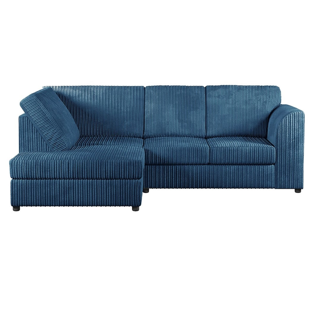 Hannah Jumbo Cord Full Back 4 Seater Corner Sofa