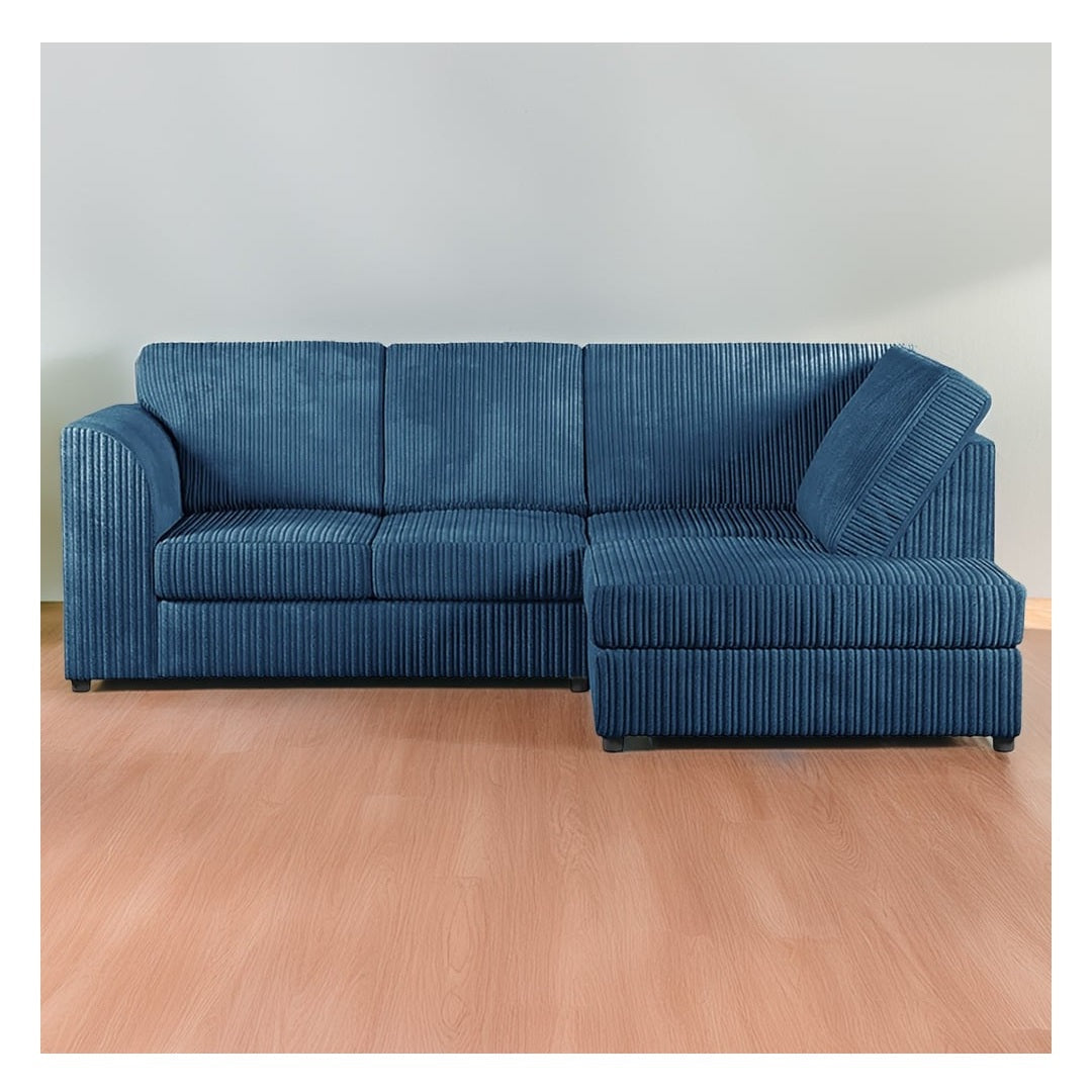 Hannah Jumbo Cord Full Back 4 Seater Corner Sofa