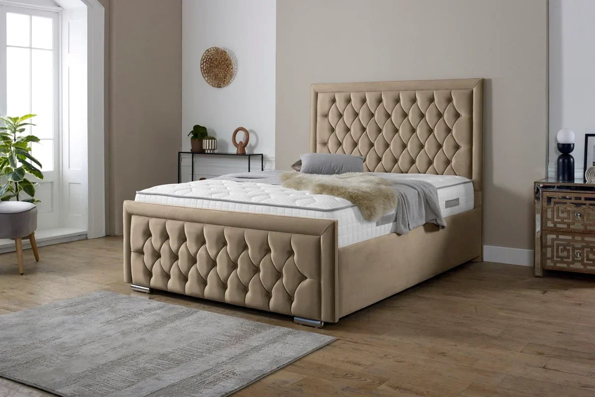 Snugg Upholstered Plush Velvet Bed