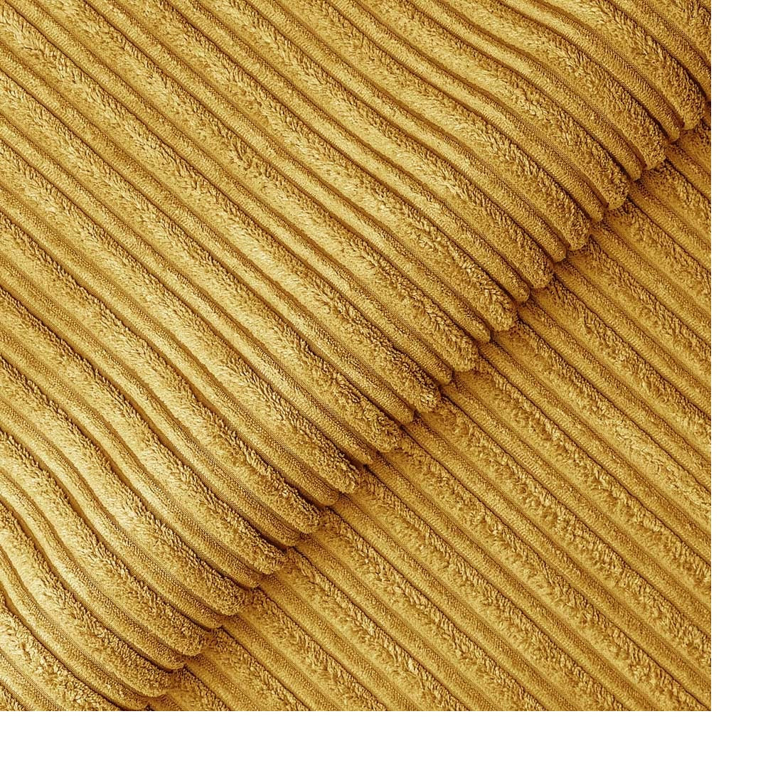 Mustard Corner Sofa Close Up Fabric Detail