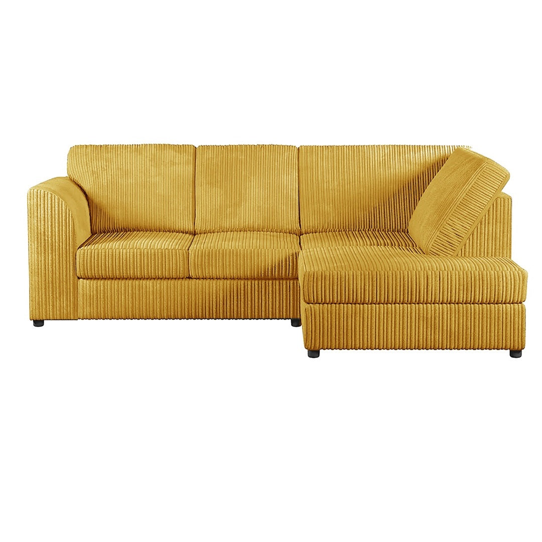 Hannah Jumbo Cord Full Back 4 Seater Corner Sofa