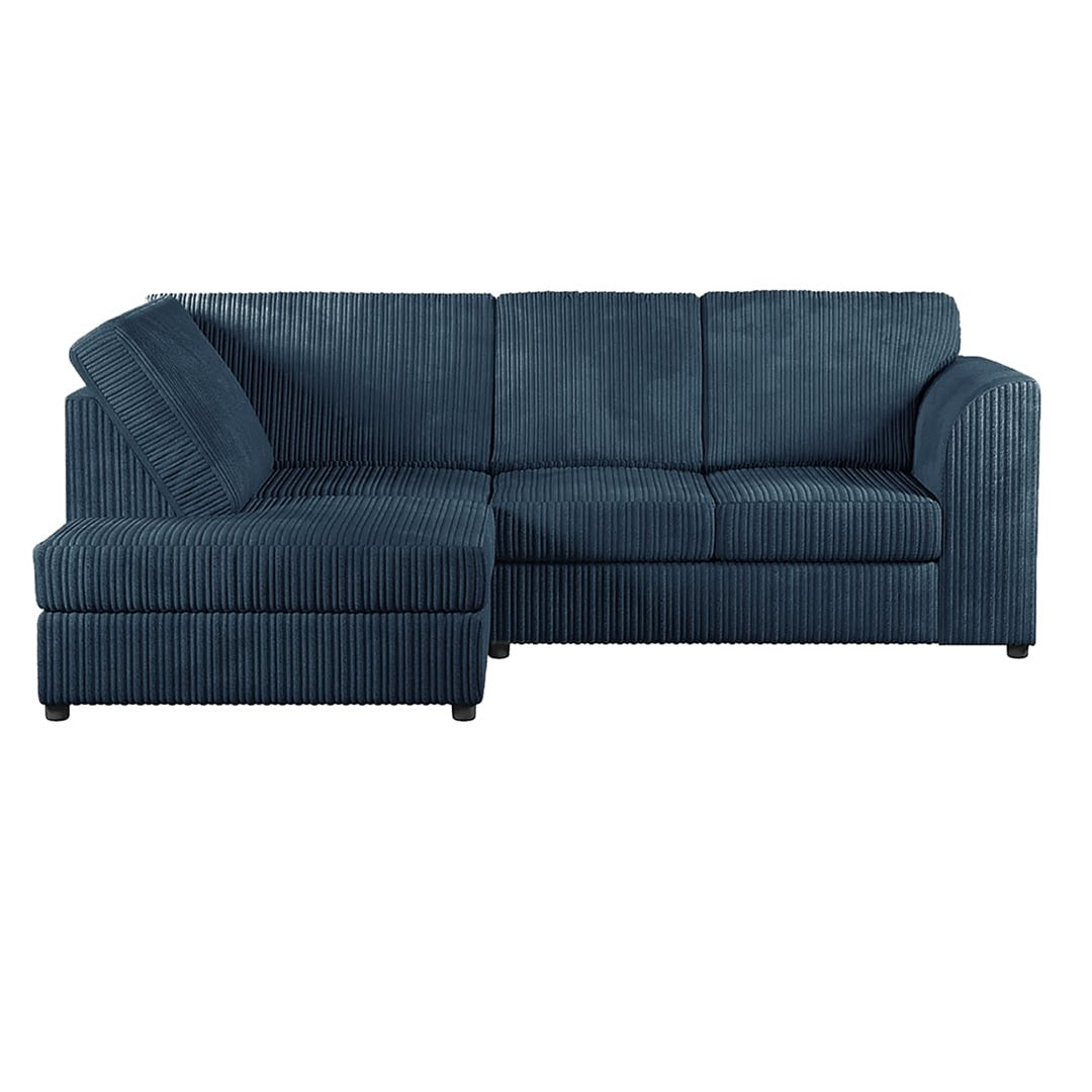 Hannah Jumbo Cord Full Back 4 Seater Corner Sofa