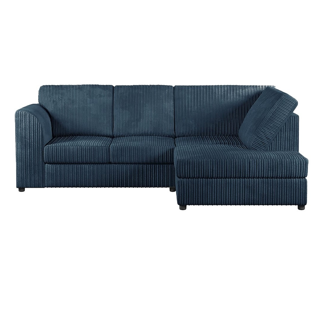 Hannah Jumbo Cord Full Back 4 Seater Corner Sofa