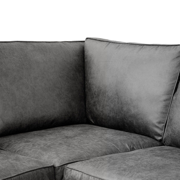 Oakland Suede Leather Corner Sofa