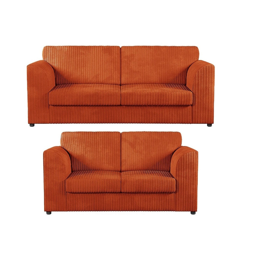 Hannah Jumbo Cord Full Back 3+2 Seater Sofa Set