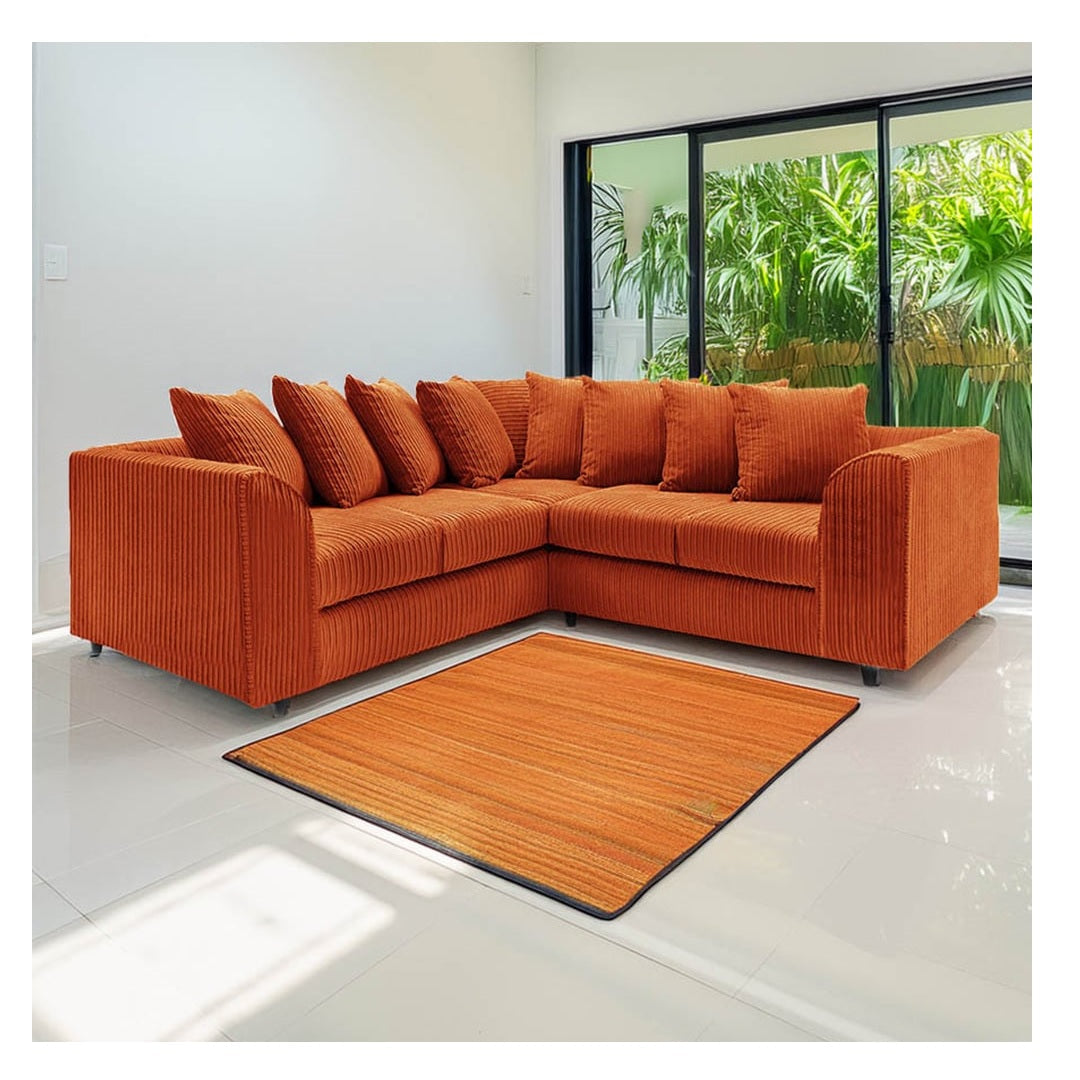 Hannah Jumbo Cord Scatter Back 2c2 Corner Sofa