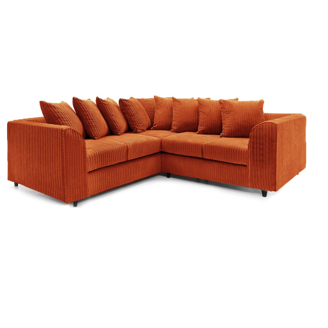 Hannah Jumbo Cord Scatter Back 2c2 Corner Sofa