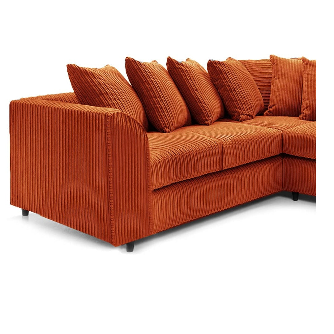 Hannah Jumbo Cord Scatter Back 2c2 Corner Sofa