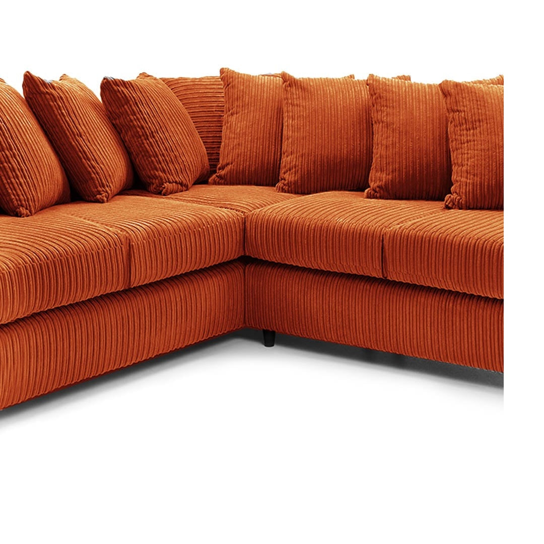 Hannah Jumbo Cord Scatter Back 2c2 Corner Sofa
