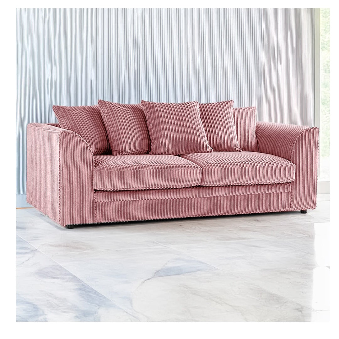 Hannah Jumbo Cord Scatter Back 3 Seater Sofa