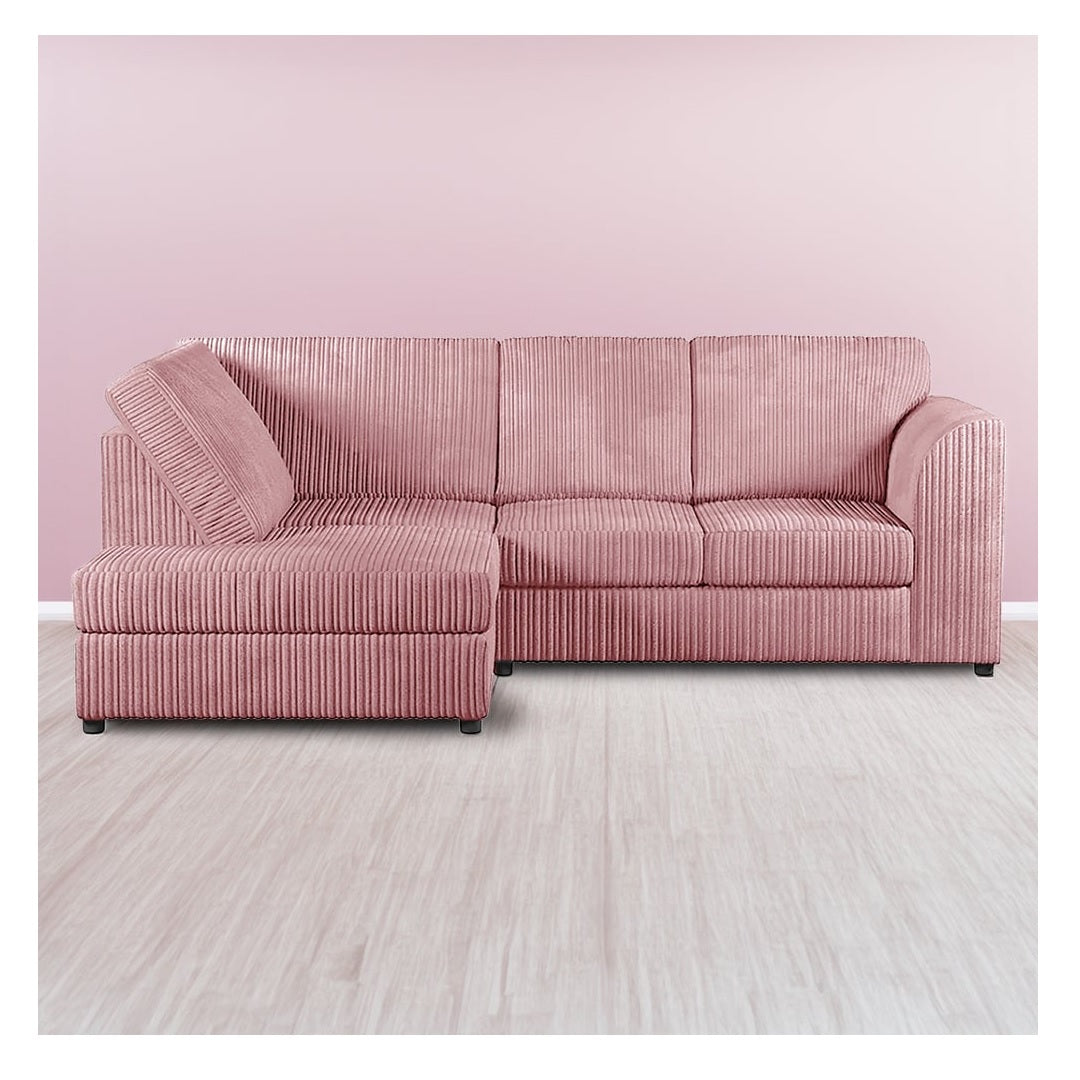 Hannah Jumbo Cord Full Back 4 Seater Corner Sofa