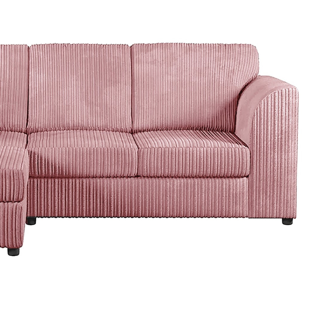 Hannah Jumbo Cord Full Back 4 Seater Corner Sofa