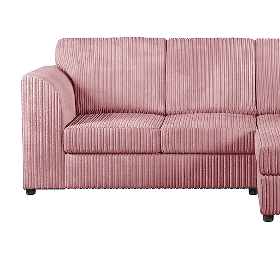 Hannah Jumbo Cord Full Back 4 Seater Corner Sofa