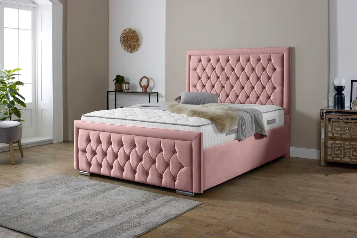 Snugg Upholstered Plush Velvet Bed