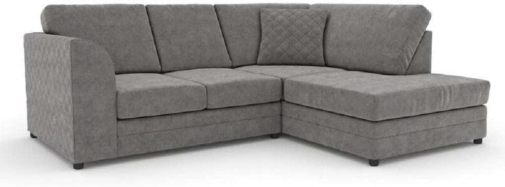 Hilton Full Back Right Hand Facing Corner Sofa Grey