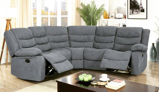 Sorrento Recliner Grey Corner Set