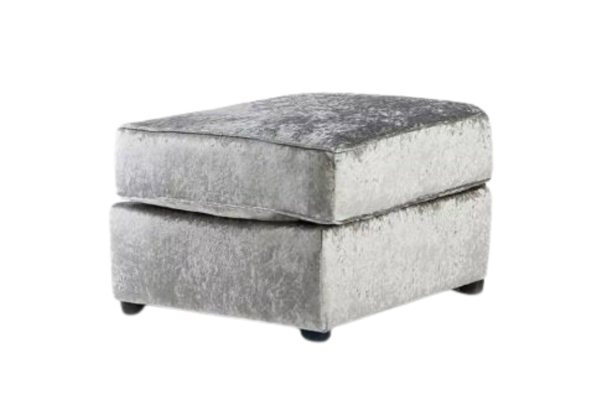 Aurora Crushed Velvet Footstool/ Pouffe