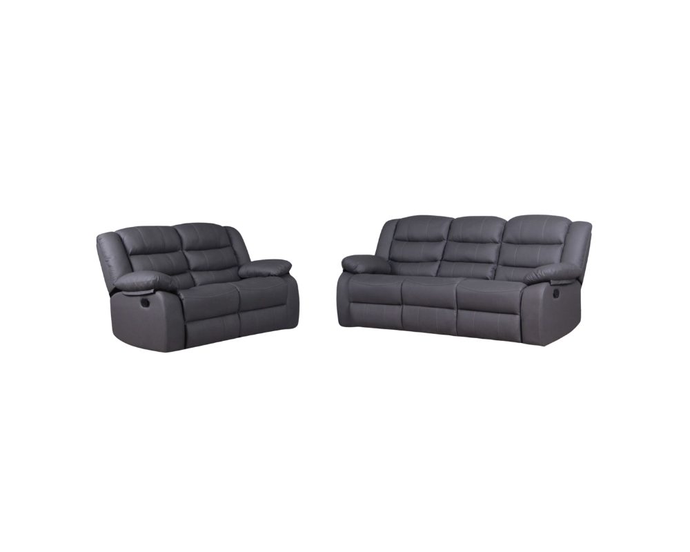 Roma Leather Recliner 3seater 2seater Sofa set With Drink Holder