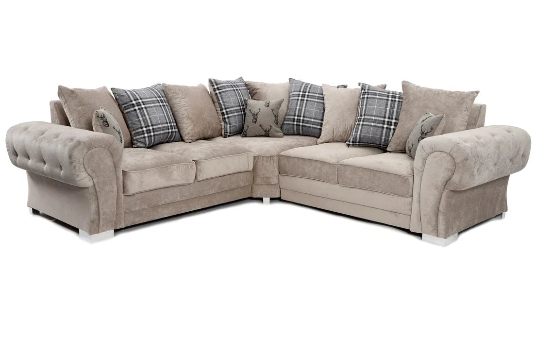 Verona Large Corner Scatter Back Sofa