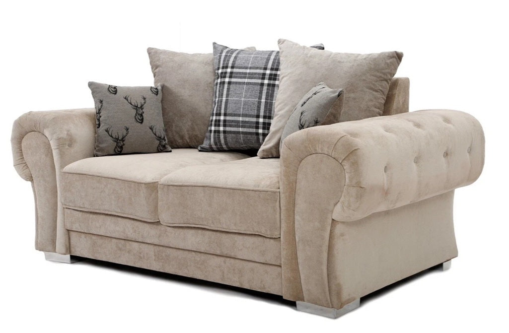 Verona Sofa Set | 3+2 Seater | Grey & Beige