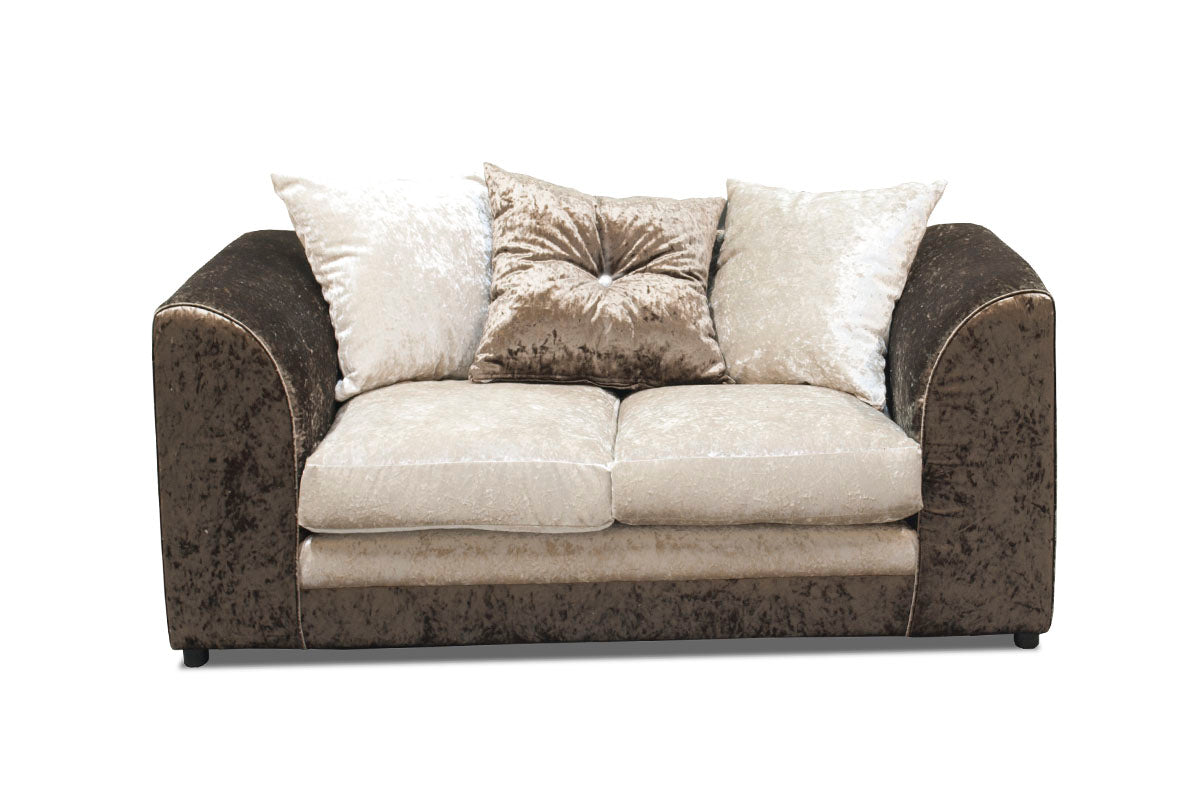 DYLAN Crushed Velvet 3 & 2 Seater Sofa Set