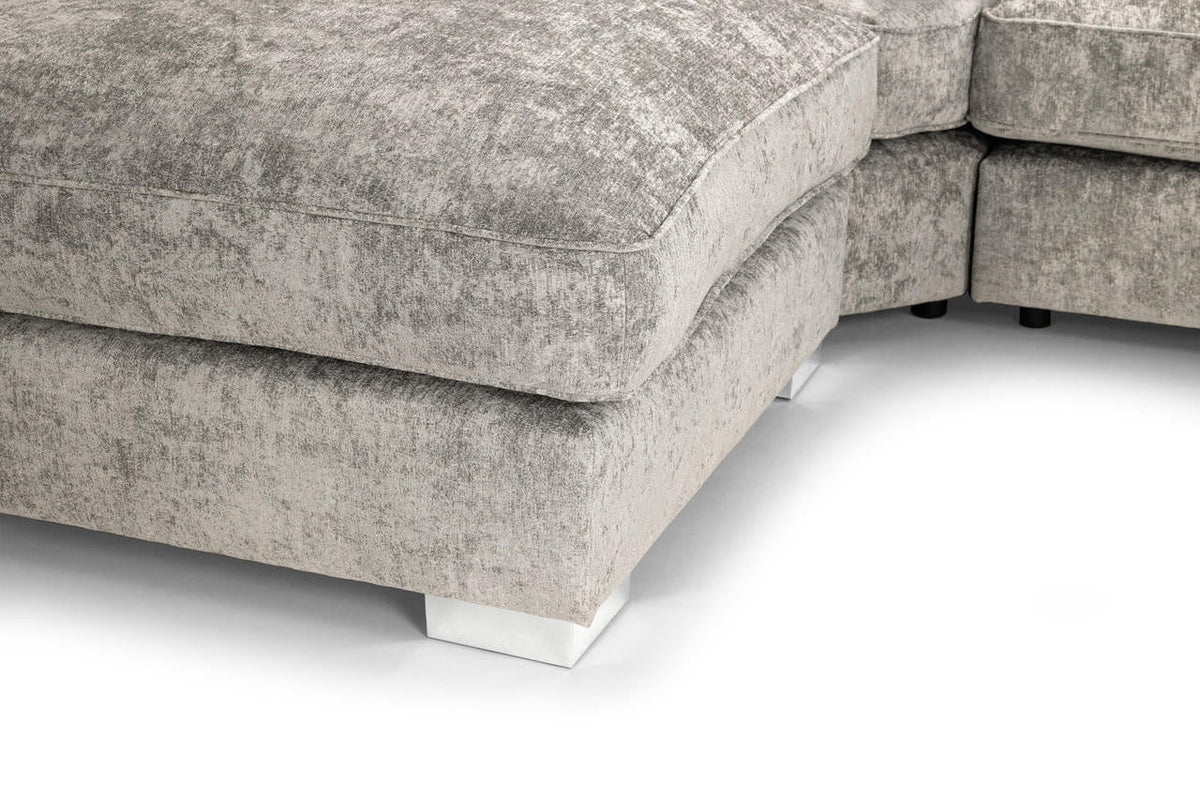 U-Shape High Back Corner Sofa Bishop Luxe Chenille