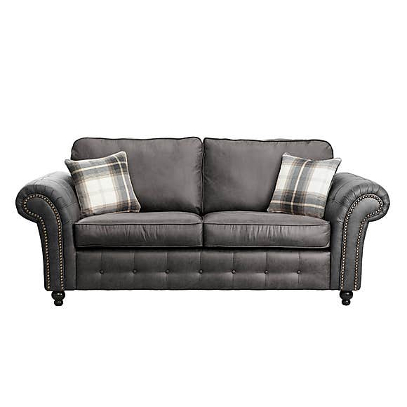 Oakland 3 Seater +2 Seater Sofa Set, 2+2, 3+3 Black/Brown/Marble