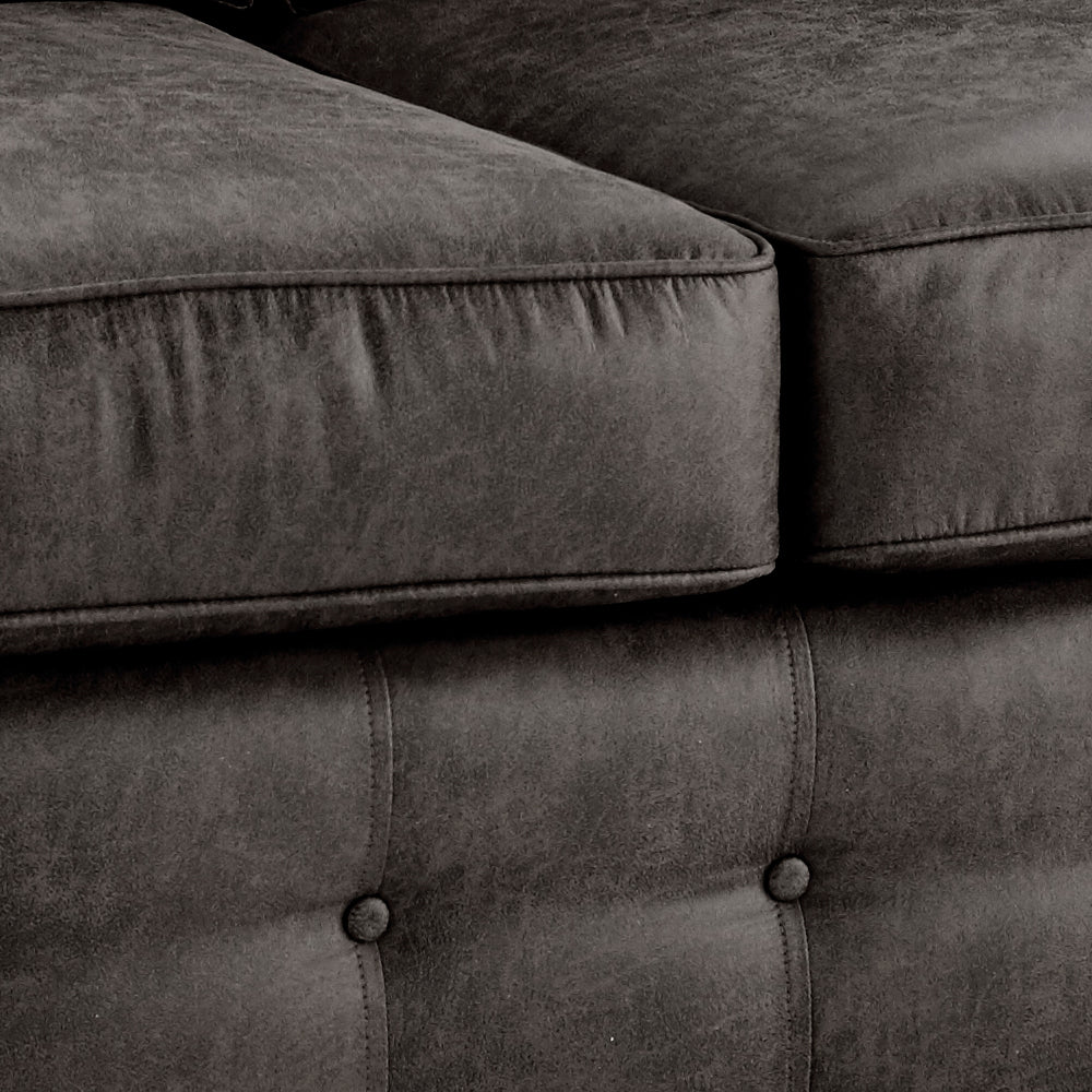 Oakland 3 Seater +2 Seater Sofa Set, 2+2, 3+3 Black/Brown/Marble
