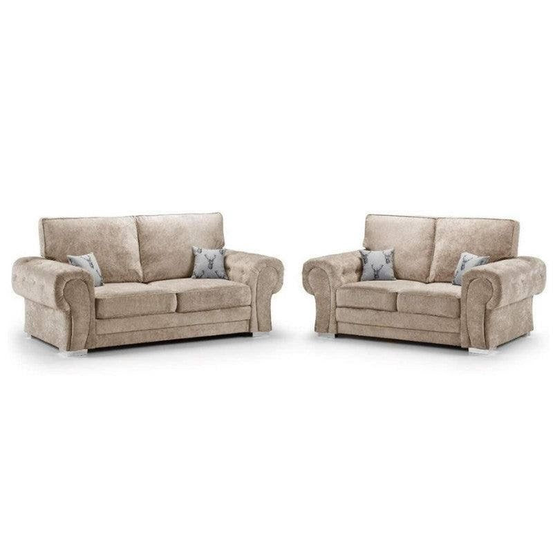 Chingford Full Back 3&2 Seater Sofa Set Chenille Fabric