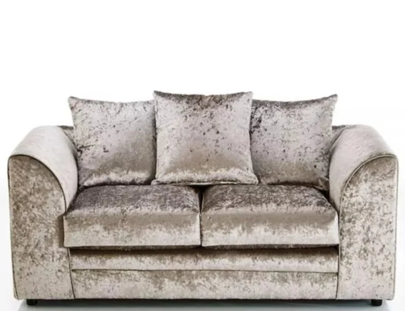 Crushed Velvet Sofa Suite Set | 3 & 2 Seaters