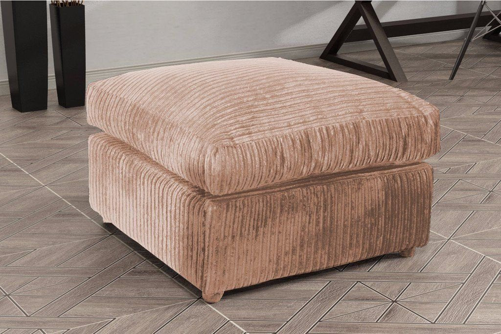Hannah Jumbo Cord Footstool/ Pouffe
