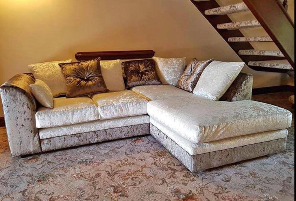 Bella Crushed Velvet Corner sofa