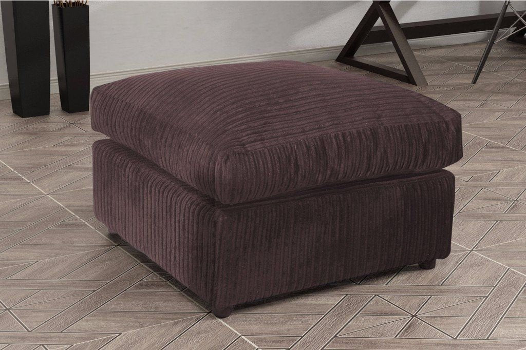 Hannah Jumbo Cord Footstool/ Pouffe