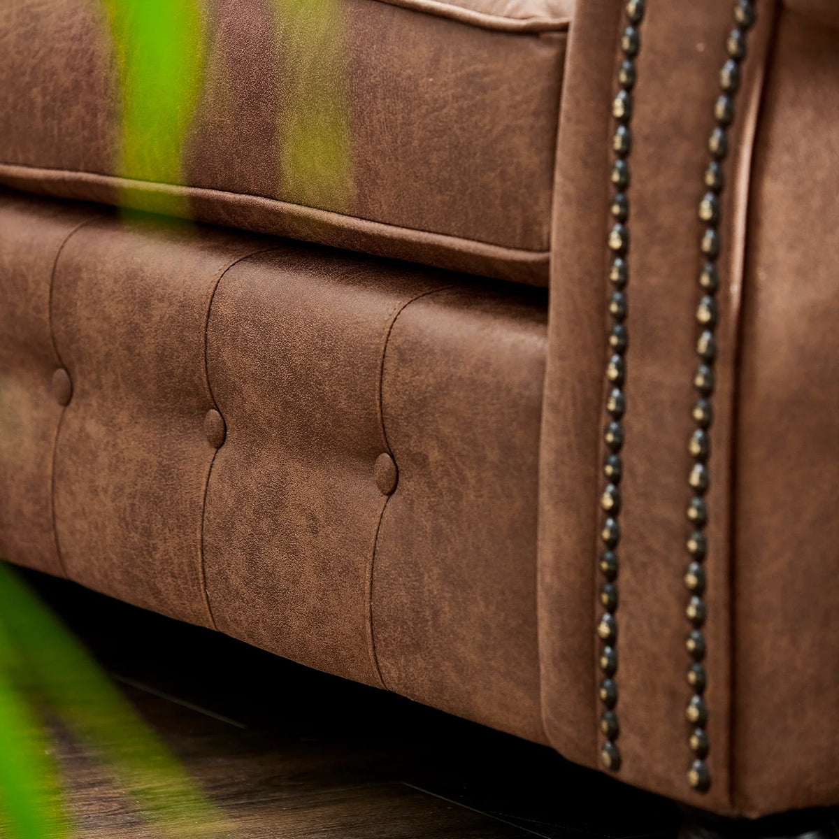 Oakland L Shaped 4 Seater Suede Leather Corner Sofa