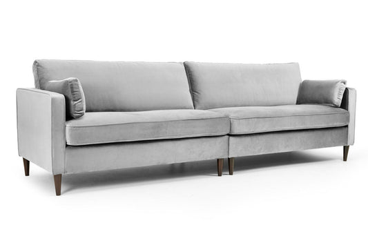 Munchen Plush Sofa Suite Set Grey