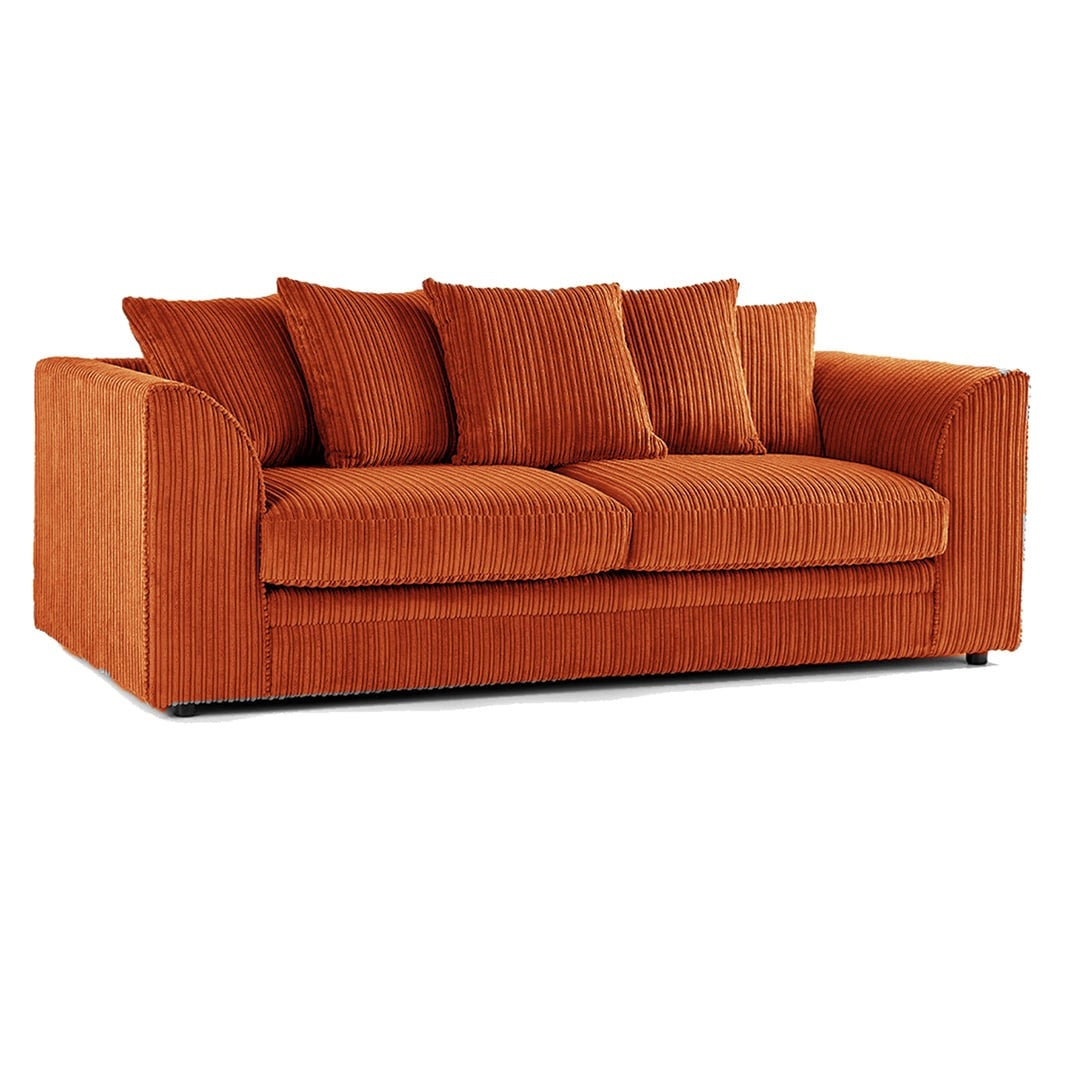 Hannah Jumbo Cord Scatter Back 3 Seater Sofa