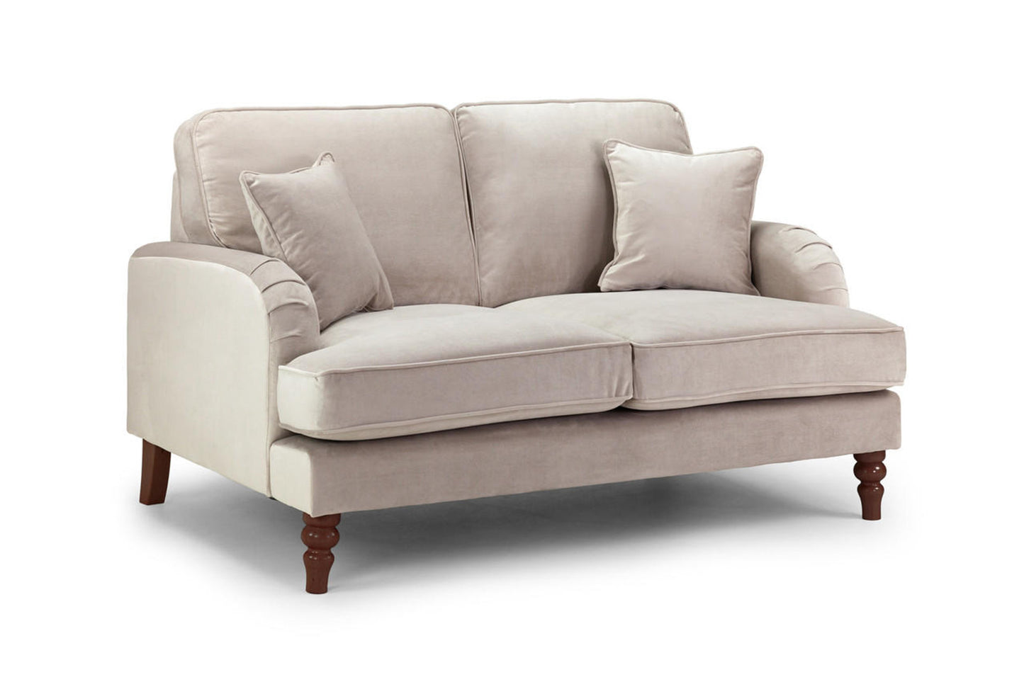 Canyon Sofa Plush Velvet Beige Suite Set