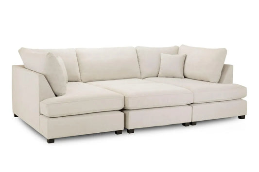 U Shape Cinema Sofa Beige