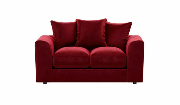 Plush Velvet Ruby Red Suite Set 3+2