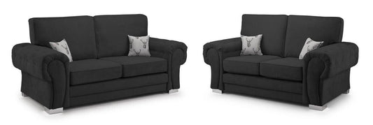 Premium Fabric Verona High Back | 3&2 Seater Grey or black