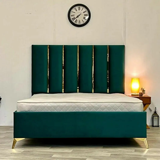 Bed Frame with  Tall Headboard No Mattress