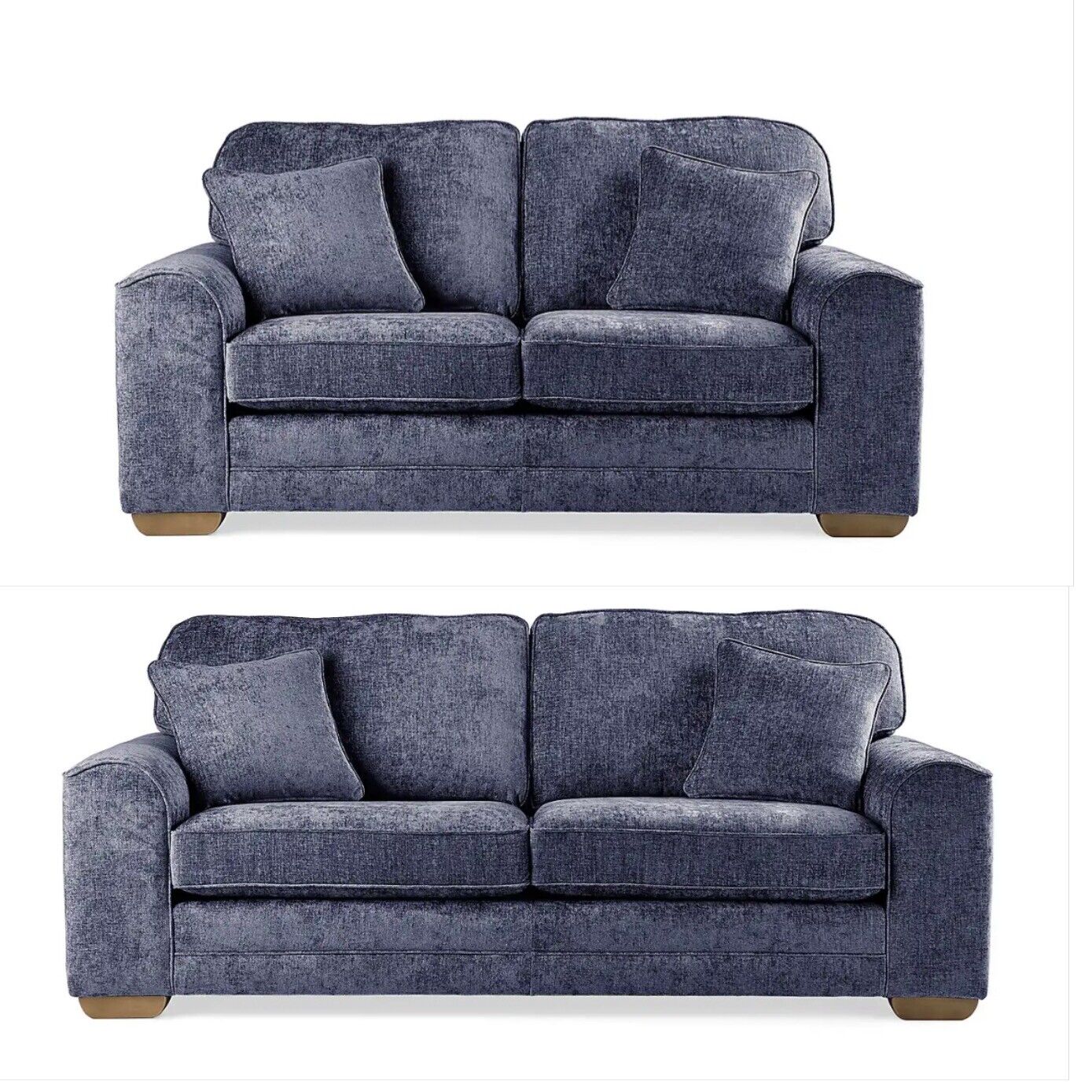 Leo Chenille High Back Grey / 3&2 Seater / 1 Seater